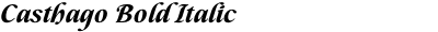 Casthago Bold Italic